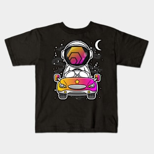 Astronaut Car HEX Coin To The Moon Crypto Token Cryptocurrency Wallet Birthday Gift For Men Women Kids Kids T-Shirt